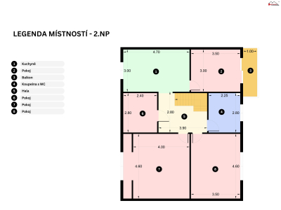 Dvougenerační rodinný dům 2+1 a 3,5+1, garáž, zahrada, pozemek 694 m2 #23