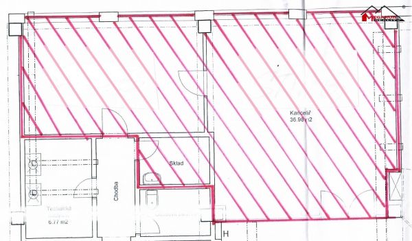 Komerční prostory pro obchod, služby nebo kancelářské, 59 m²,  k pronájmu #5